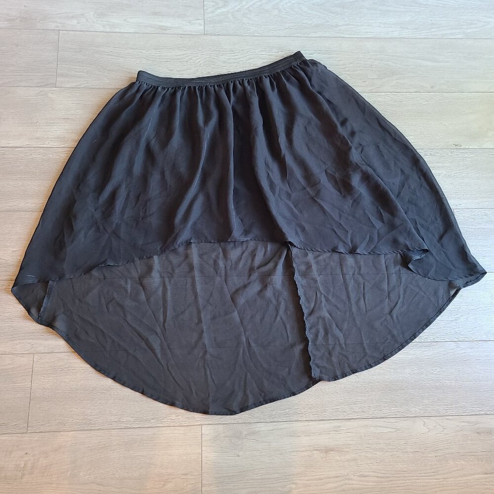 Black High Low Skirt Size XXL